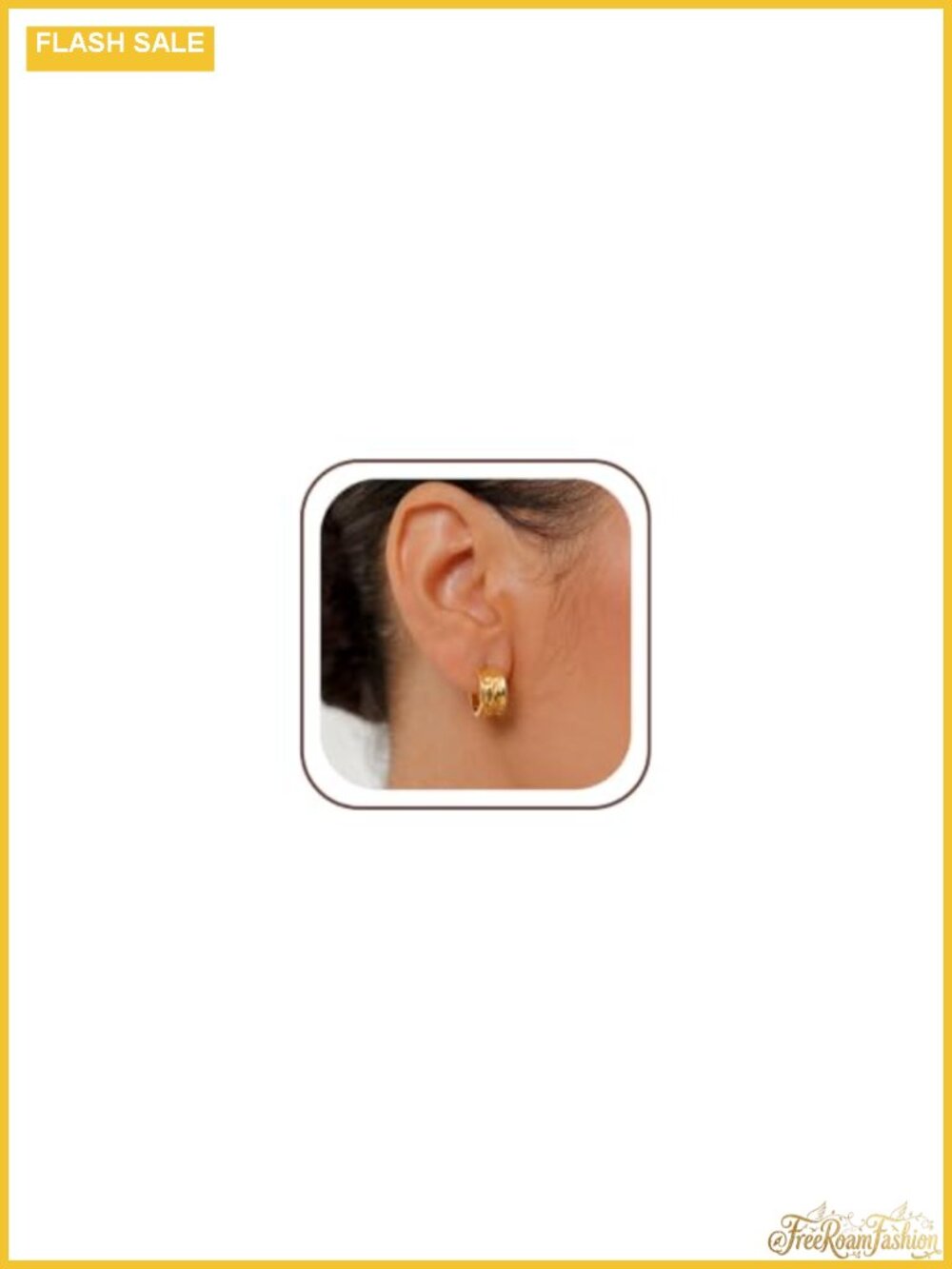 Chunky 14K Gold Plated Hoop Earrings for Women S925 Sterling Silver